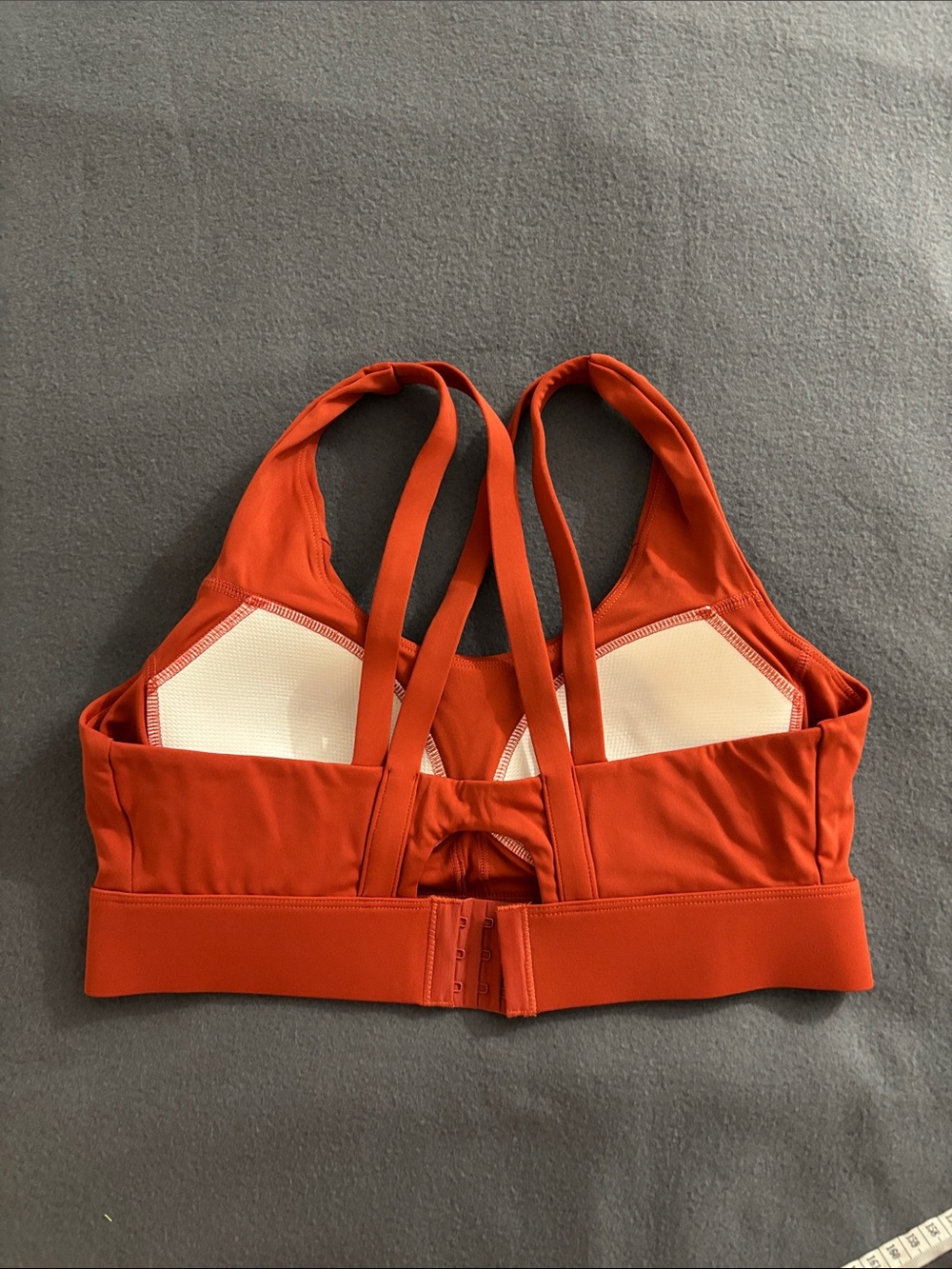 Girls XL Orange Longline Sports Bra Criss Cross Back Athletic - Picture 4 of 7